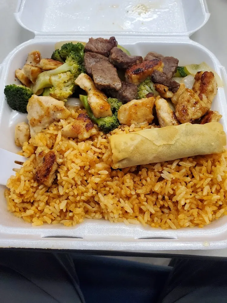 Hibachi Steak and Chicken Lunch Portion