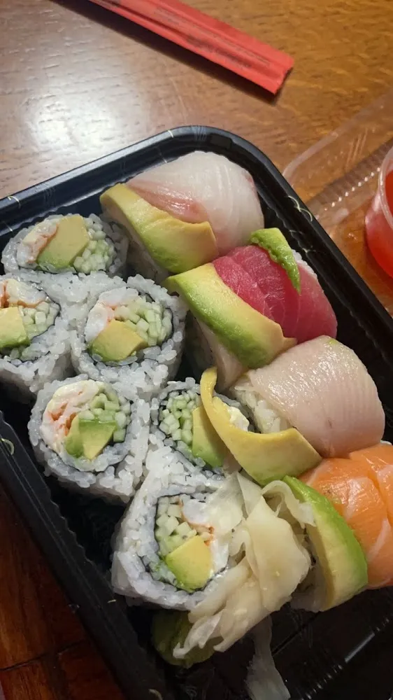Rainbow Roll Boston Roll